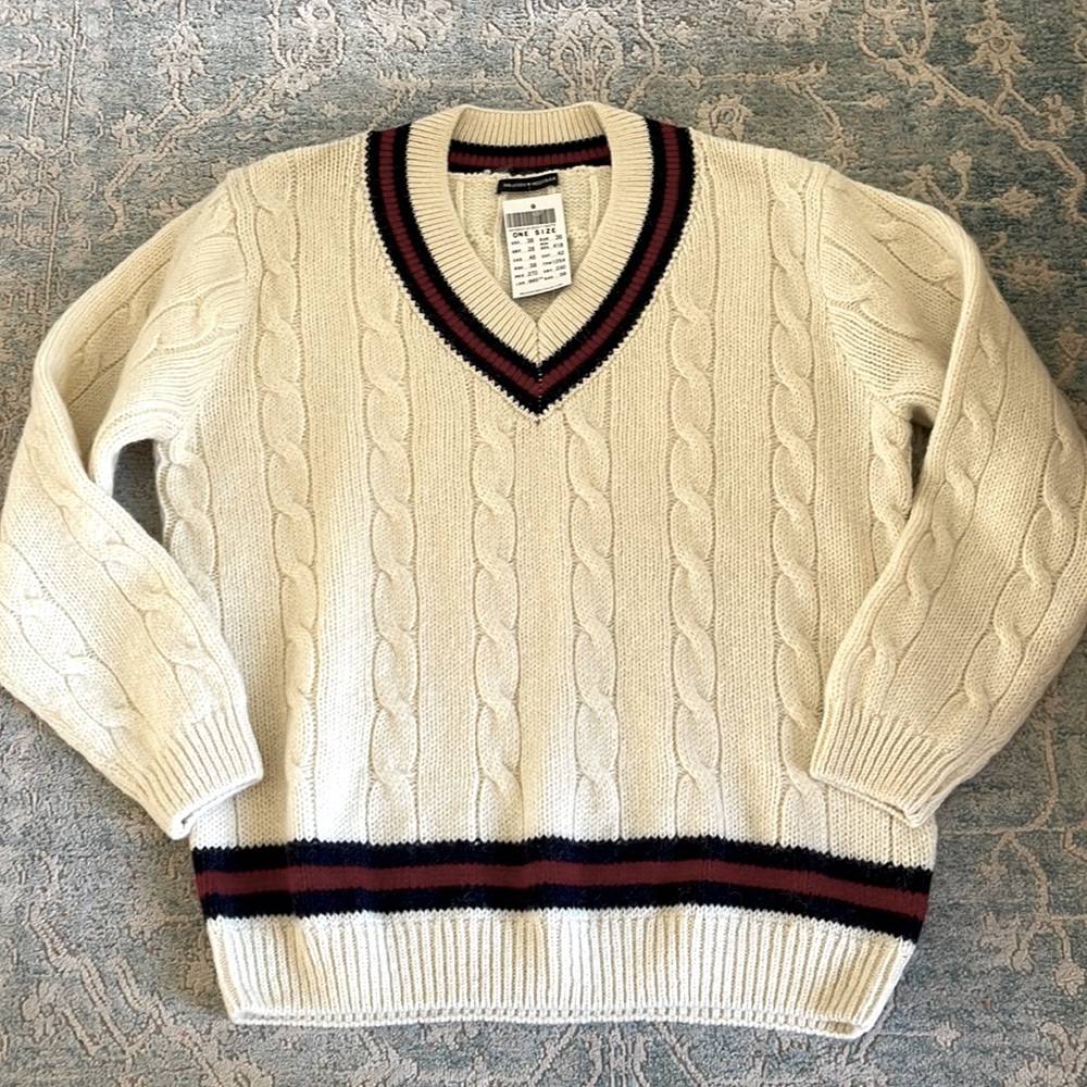 Brandy Melville Sweater V Neck one size NWT